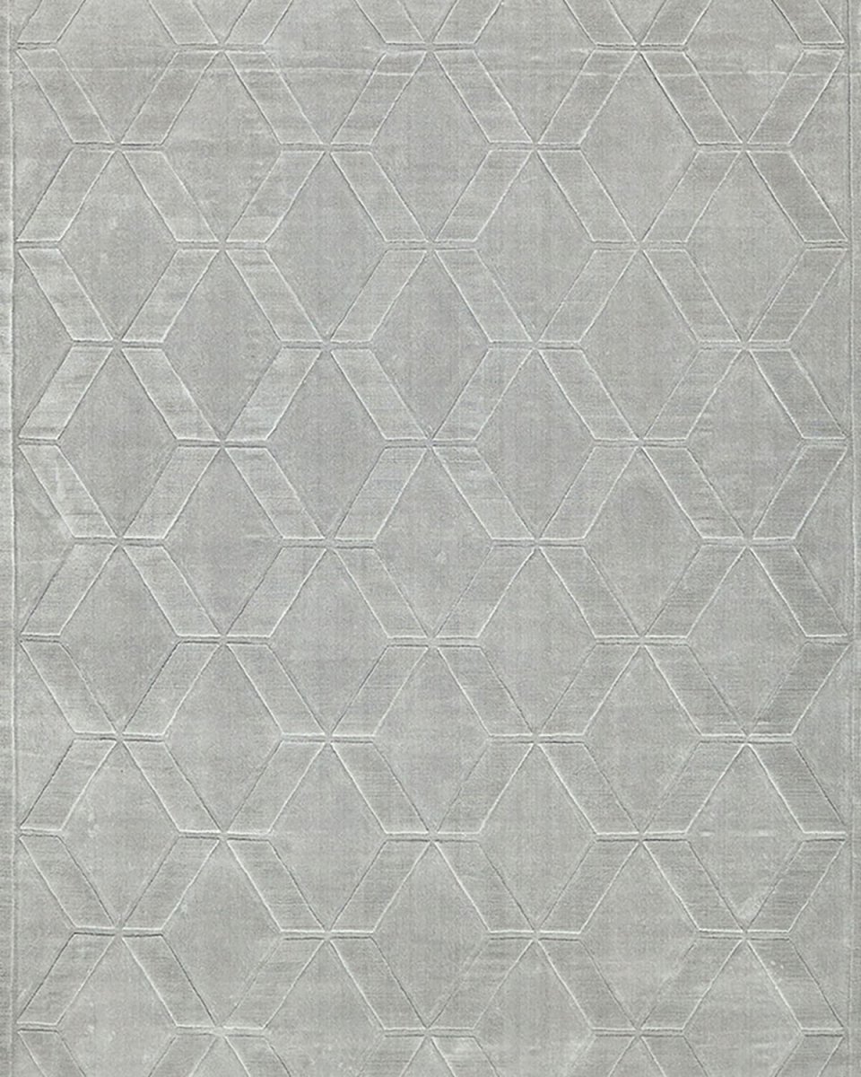Brunello Hand-Loomed Light Silver Rug, 6' x 9'